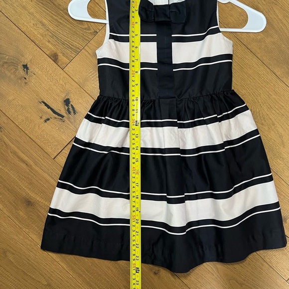 Crewcuts Black and Cream Stripe Formal Dress Girls Size 5 - Picture 6 of 6
